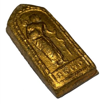 Pra Sivali Pong Prai Kumarn Nuea Khaw Pasom Khaw Hniaw Sukh Ta Bronze Wanich with Authenticity Certificate Luang Phu Tim FREE Express shipping