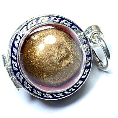 Look Om Pong Prai Kumarn Code 3 Ta Bronze Wanich 2517 BE Luang Phu Tim Released Wat Po Sampant Free Silver Casing
