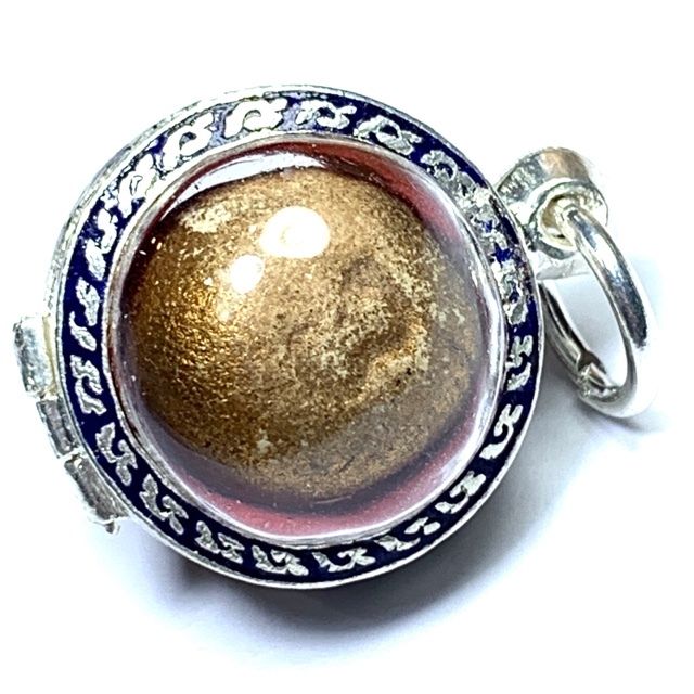 Look Om Pong Prai Kumarn Code 3 Ta Bronze Wanich 2517 BE Luang Phu Tim Released Wat Po Sampant Free Silver Casing