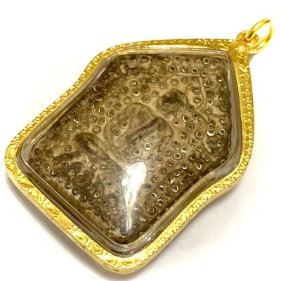 Khun Phaen 2515 LP Tim 2nd Prizewinner Nuea Pong Prai Kumarn & Certificate 50 Gold Takrut 300 Chanuan Beads Free Express Shipping & Gold Casing Khun Phaen 2515 LP Tim 2nd Prizewinner Nuea Pong Prai Kumarn & Certificate 50 Gold Takrut 300 Chanuan Beads Free Express Shipping & Gold Casing