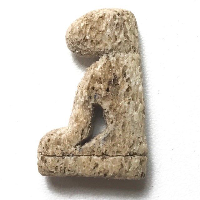 Suea Gae Tiger Amulet Carved Hipappotamus Tusk Early Era Luang Phu Tim Wat Laharn Rai