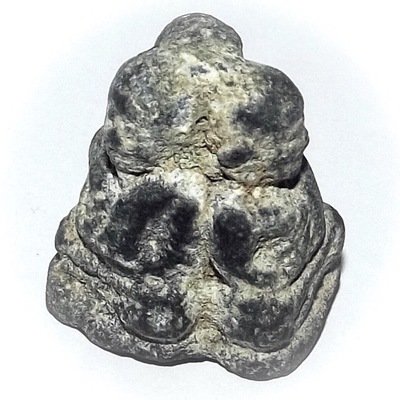 Roop Lor Pra Luang Por Ngern Sam Gler Triple Sided Ancient Amulet 2460 BE - Nuea Loha - Kru Wat Khao Pra Dtai Archeological Find