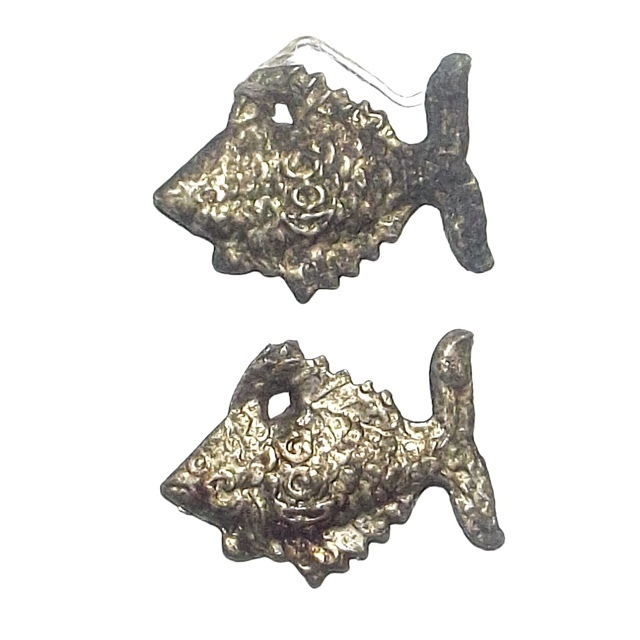 Pla Tapian Koo Ngern Tong Dtua Phu Dtua Mia Male-Female Wealthy Bringing Fish 2485  BE - Luang Por Jong - Wat Na Tang Nork