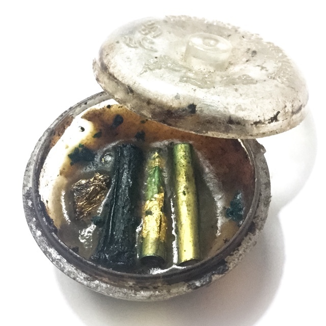 See Pheung Nam Man Prai Maha Sanaeh Maha Lap Metta Balm Potion 3 Takrut - Luang Por Te Kong Tong - Wat Sam Ngam