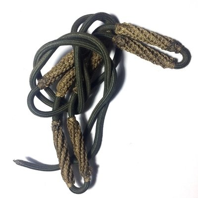 Takrut Jet Dork 7 Yantra Scroll Spells on Cord Belt - Por Tan Gaen - Wat Tung Lor