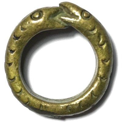 Hwaen Ngu Giaw Lor Boran Entwined Snakes Magic Ring of Protection Wealth and Treasure Circa 2460 BE - Luang Por Im - Wat Hua Khao