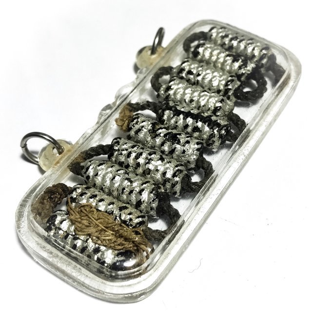 Takrut Tone Sip Dork -10 Yantra Spells on Cord 2485 BE - Luang Por Jong - Wat Na Tang Nork