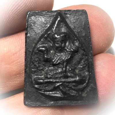 Pra Nang Kwak Nuea Pong Jum Rak Hlang Yant 2490 BE Solid Silver Frame Luang Por Plern Wat Nong Mai Luang