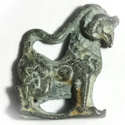 Roop Lor Boran Singh Kor Yaw Nuea Dtakua - Himapant Lion Statuette - Luang Por Guay Wat Kositaram