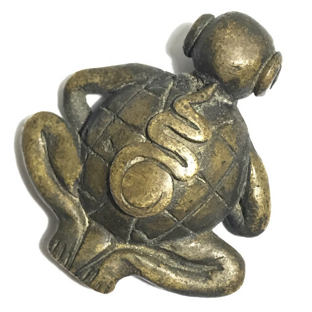 Dtao Pra Pid Tawarn Silapa Nakorn Sai Khao Or Circa 2500 BE Nirodha Turtle-Buddha LP Jek & Khao or Masters