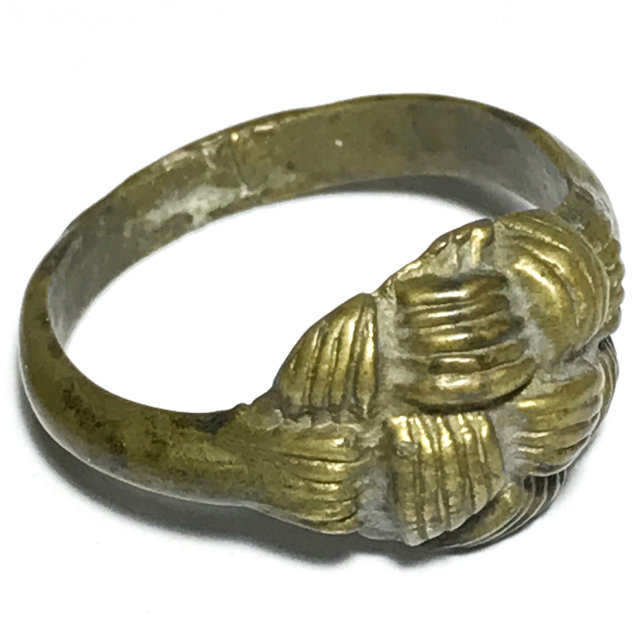 Hwaen Pirod Hua Dtakror 5 Khad Magic Ring of Power + Protection 2 Cm - Luang Por Sai Wat Tong Kung