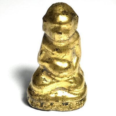 Pra Sivali Jok Badtr Chimplee Arahant with Almsbowl Sacred Wood in Base - Kru Wat Chana Songkram Hiding Place Amulet 2495 BE
