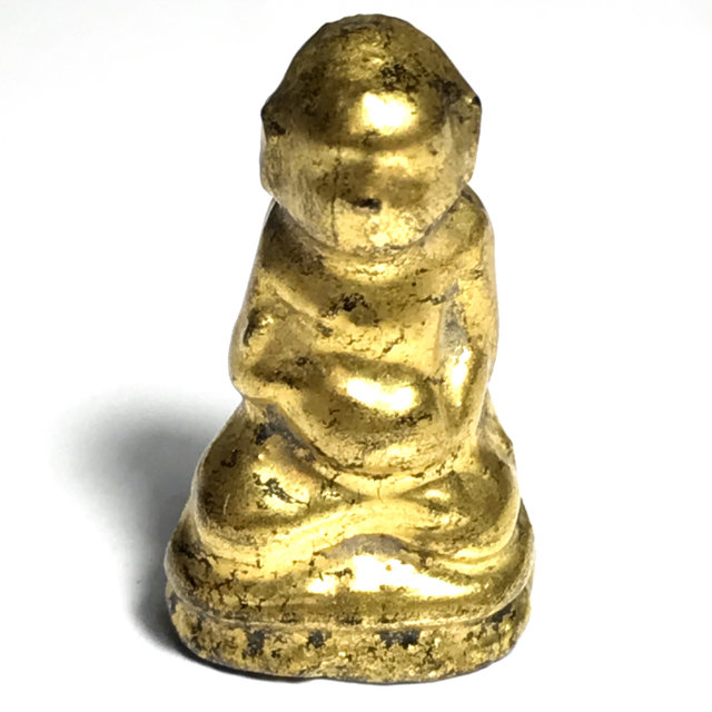 Pra Sivali Jok Badtr Chimplee Arahant with Almsbowl Sacred Wood in Base - Kru Wat Chana Songkram Hiding Place Amulet 2495 BE