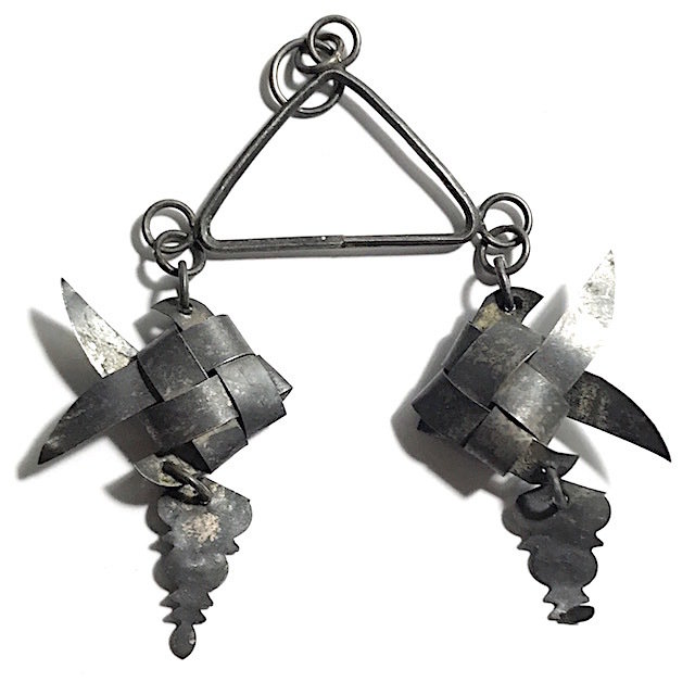 Pla Tapian Koo Silver Barbfish Origami Yantra for Prosperity - Luang Phu Rian Wat Bang Rahoeng