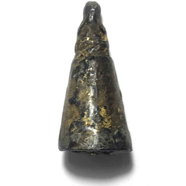 Pra Pid Ta Mai Gae Long Rak Jeen Boran Solid Gold Takrut Circa 2450 BE - Luang Phu Rod Wat Bang Nam Won