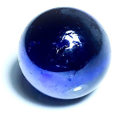 Look Gaew Sarapat Neuk Blue Crystal Wishing Ball 1 Cm - Luang Por Opasi - Asrom Bang Mot 2490 BE