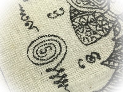 Pha Yant Taw Waes Suwan Asura Deva for Protecting Wealth Increasing Status Anti Black Magick - Luang Por Sud - Wat Ka Long