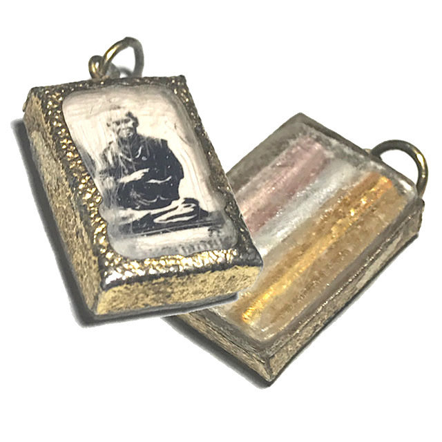 Locket Roop Tai Somdej Dto Hlang Takrut Sam Kasat 2495 BE Luang Phu Nak