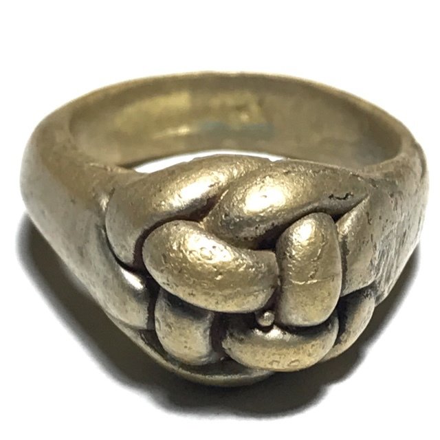 Hwaen Pirod Hua Dtakror 1 Khad Niyom Power &amp; Protection Ring 2 Cm Luang Por Sai Wat Tong Kung