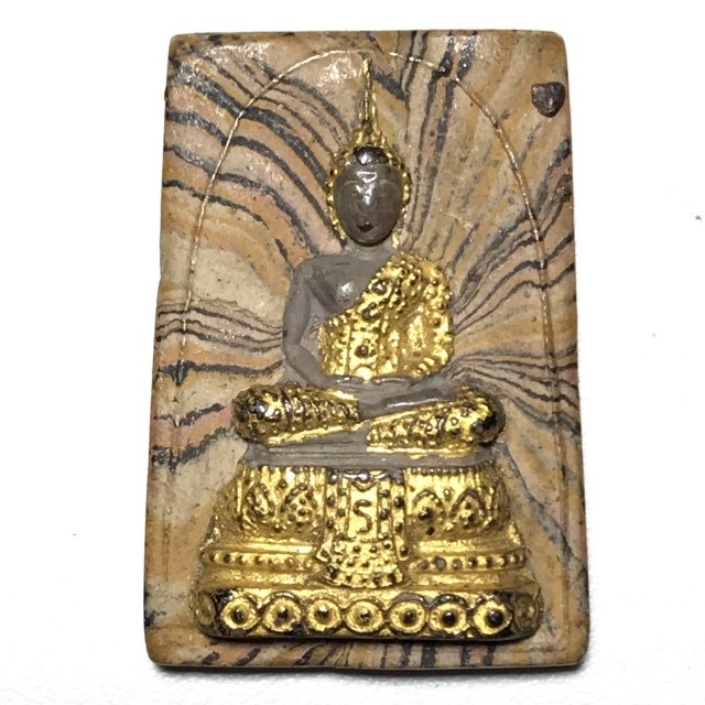Pra Gaew Morakot 2512 BE Rainbow Powders Emerald Buddha in Winter Robes Luang Por Tong Rerm &amp; Luang Phu Rerm