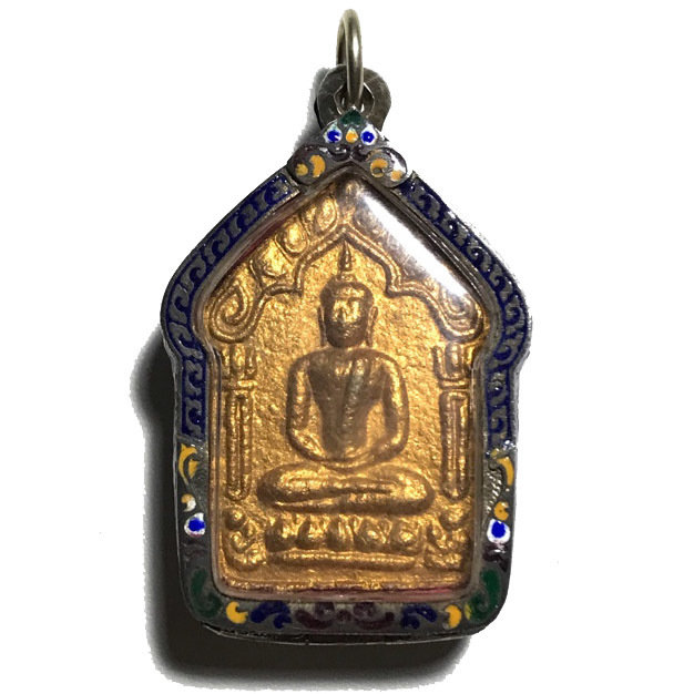 Khun Phaen Prai Kumarn Nuea Khaw Hniaw Sukh Ta Bronze Takrut Sariga Code Sala Code 3 &amp; Certificate Luang Phu Tim, Encasement Options: Enamelled Traditional Casing (Free Offer)