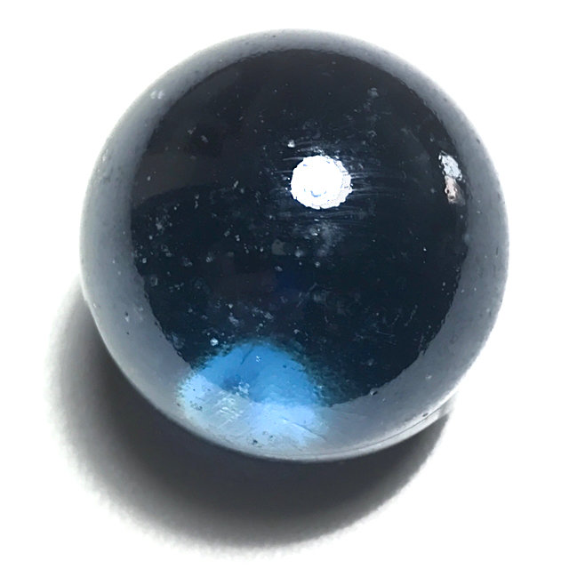 Look Gaew Sarapat Neuk Large Size 1 Inch Blue Crystal Wishing Ball Luang Por Opasi