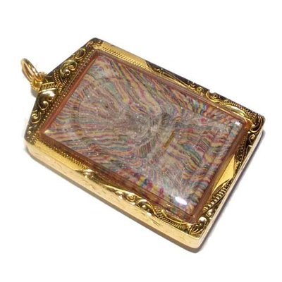Pra Somdej Sai Rung - Wat Pikul Tong Centenary Edition - Gold Takrut - Luang Por Pae 2535 BE With Solid Gold Casing