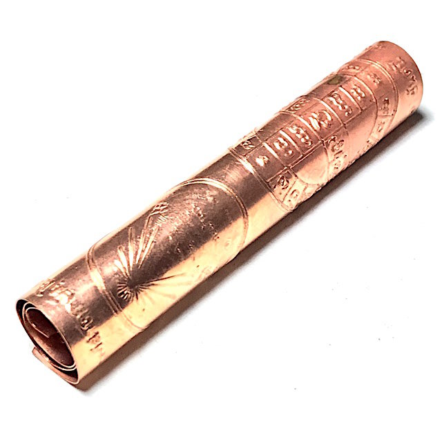 Takrut Yant Duang Pra Uposot 2511 BE Uposatha Restoration Edition Nuea Tong Daeng Luang Por Nueang Wat Jula Mani