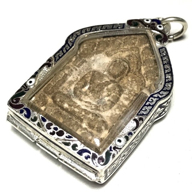 Khun Phaen Prai Kumarn Pim Song Pol Yai Takrut Koo No 0999 With Certificate Free Silver Casing Luang Phu Tim