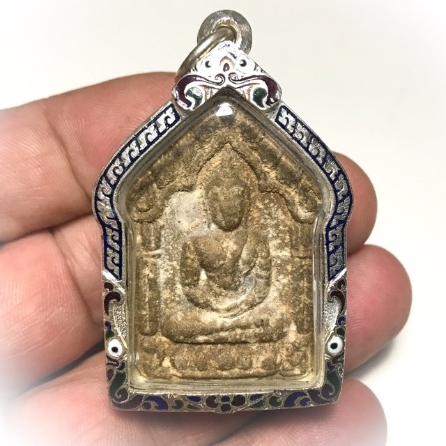 Khun Phaen Prai Kumarn Pim Song Pol Yai Takrut Koo No.1000 with Authenticity Certificate Silver Casing Luang Phu Tim, Encasement Options: Solid Silver Casing (Free Offer)