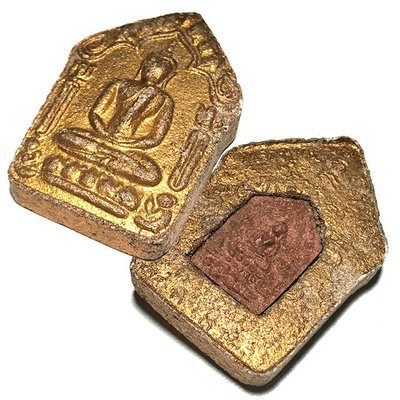 Khun Phaen Prai Kumarn 2515 Pim Yai Pised Nuea Khaw Ta Bronze Fang Pim Lek with Authenticity Certificate Luang Phu Tim