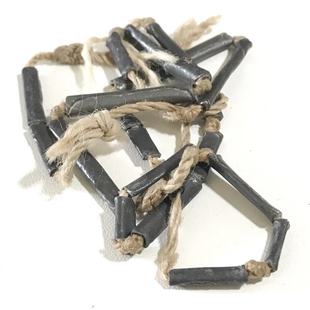 Chueak Takrut Sip Gao Dork 19 Leaden Yantra Scrolls on Cord Luang Por Mui Wat Don Rai