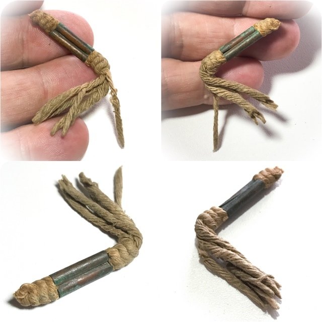 Takrut Sariga Koo Mad Chueak Twin Celestial Magpie Spell Luang Por Jong - Wat Na Tang Nork