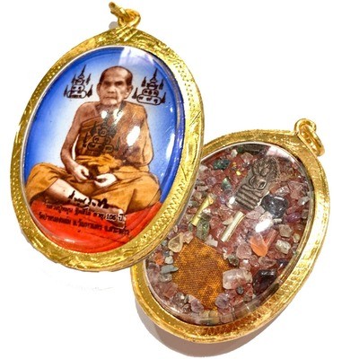 Locket Jumbo Ongk Kroo 2542 BE 105 Years Edition Ud Muan Sarn 108 Fang Nakprok 3 Takrut Ploi Sek Dtid Jiworn Luang Phu Hmun