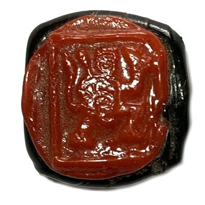 4 Armed Hanuman Nuea Krang 2485 BE Red Black Sacred Herbal Resins Luang Por Opasi Asrom Bang Mot