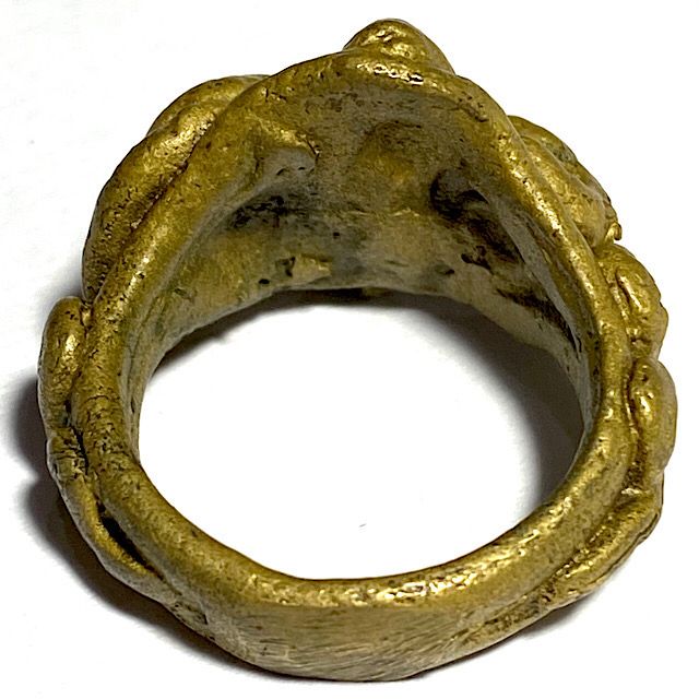 Hwaen Lor Boran Ngu Giaw Sap See Gler 2460 BE 4 Entwined Snakes Magic Ring for Protection & Wealth Luang Por Im Wat Hua Khao