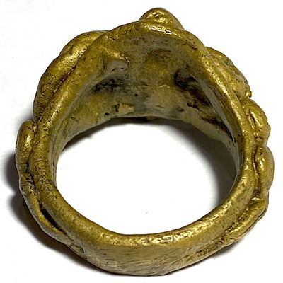 Hwaen Lor Boran Ngu Giaw Sap See Gler 2460 BE 4 Entwined Snakes Magic Ring for Protection & Wealth Luang Por Im Wat Hua Khao