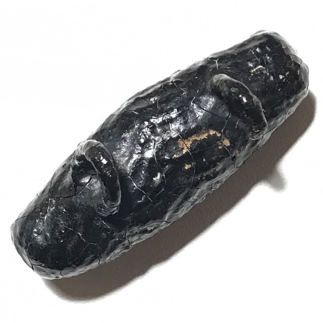 Takrut Pitsamorn Lanna Cord Wrap Laquer & Gold Leaf - Kroo Ba Kam Saen Wat Pha Don Moon