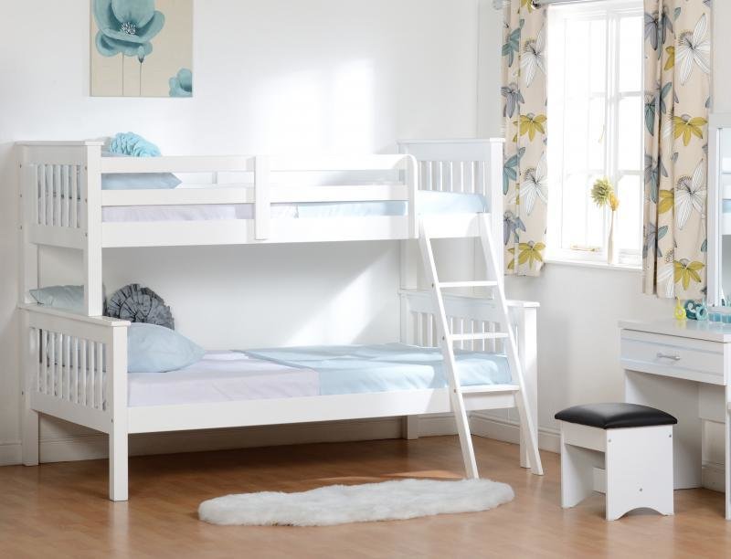 White Triple Sleeper Bunk Beds
