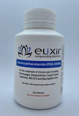 Palmitoylethanolamide (PEA) 300mg - 100 Capsules