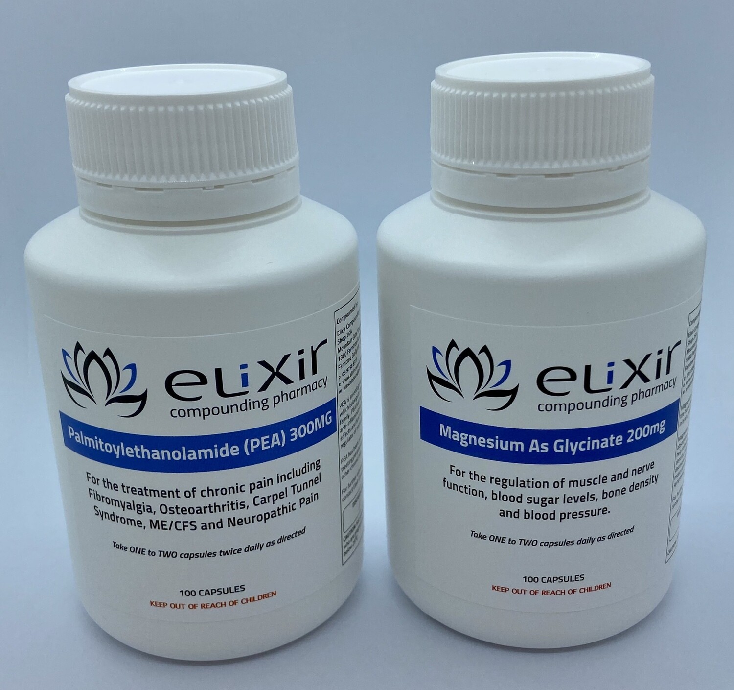 PEA 300mg & Magnesium as Glycinate 200mg Bundle