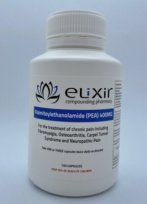 Palmitoylethanolamide (PEA) 400mg - 100 Capsules