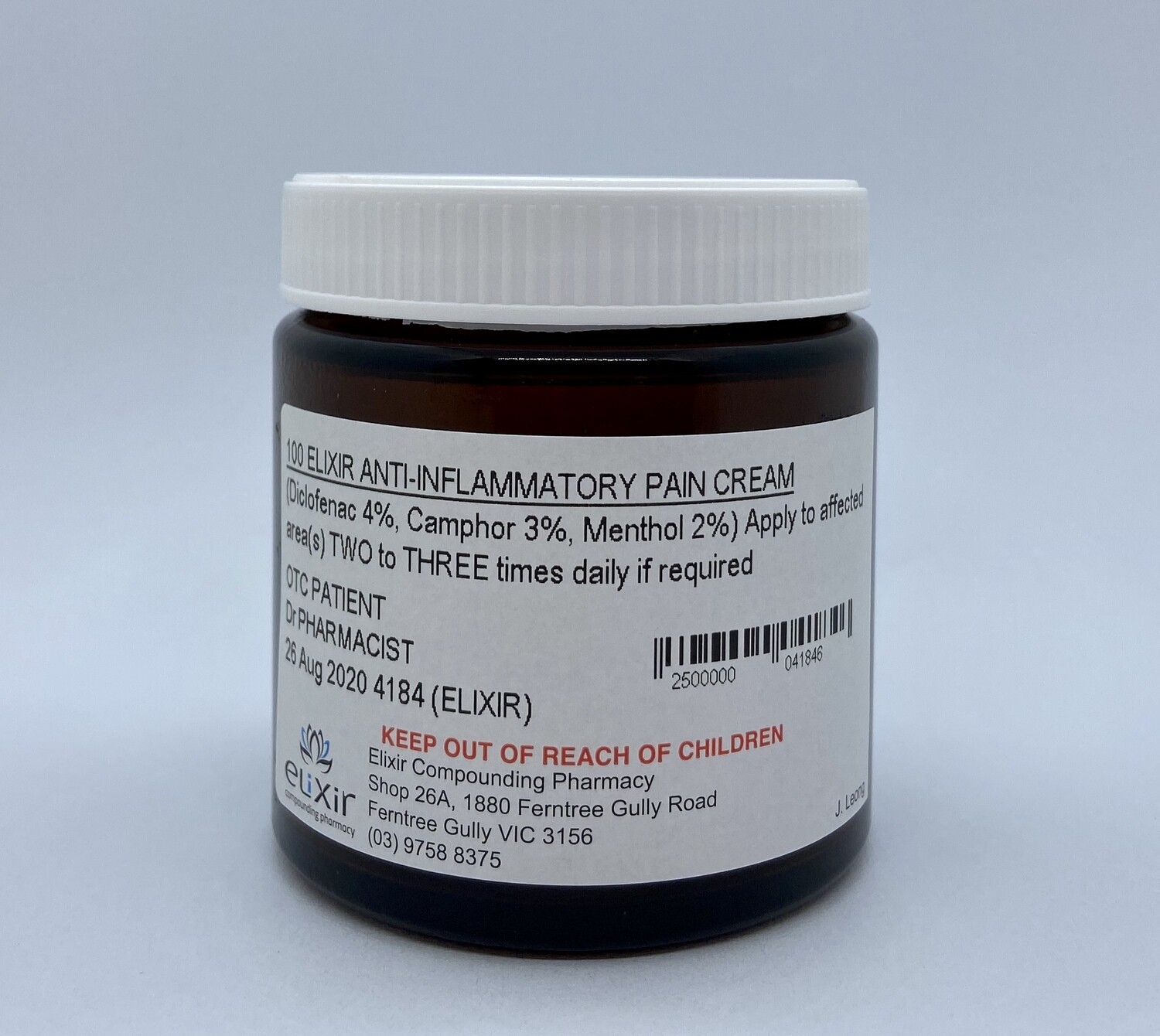 Antiinflammatory Pain Cream 100g