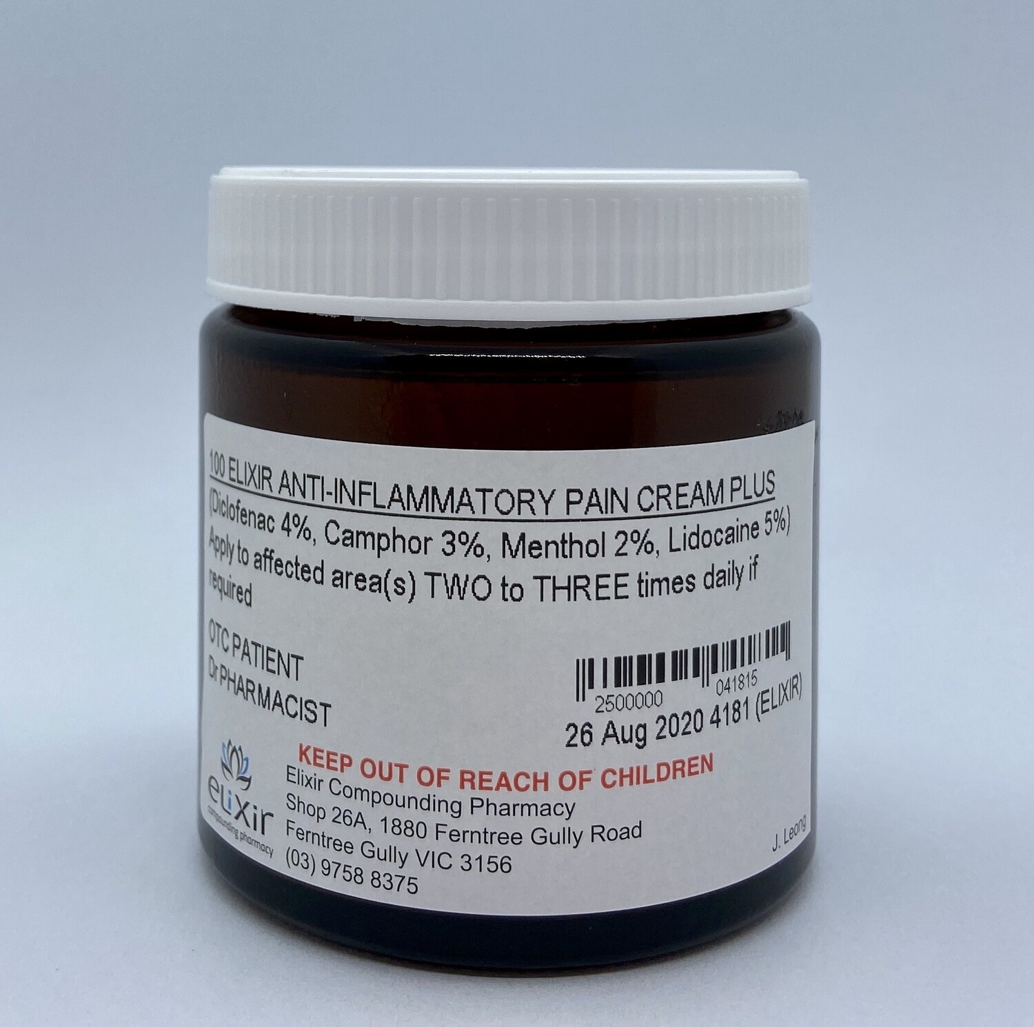 Antiinflammatory Pain Cream PLUS 100g