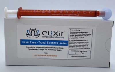 Travel Ease - Travel Sickness Cream 1mL