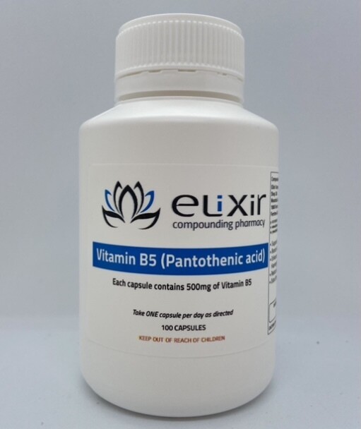 Vitamin B5 (Pantothenic Acid) 500mg