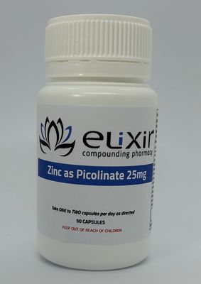 Zinc as Picolinate 25mg - 50 Capsules
