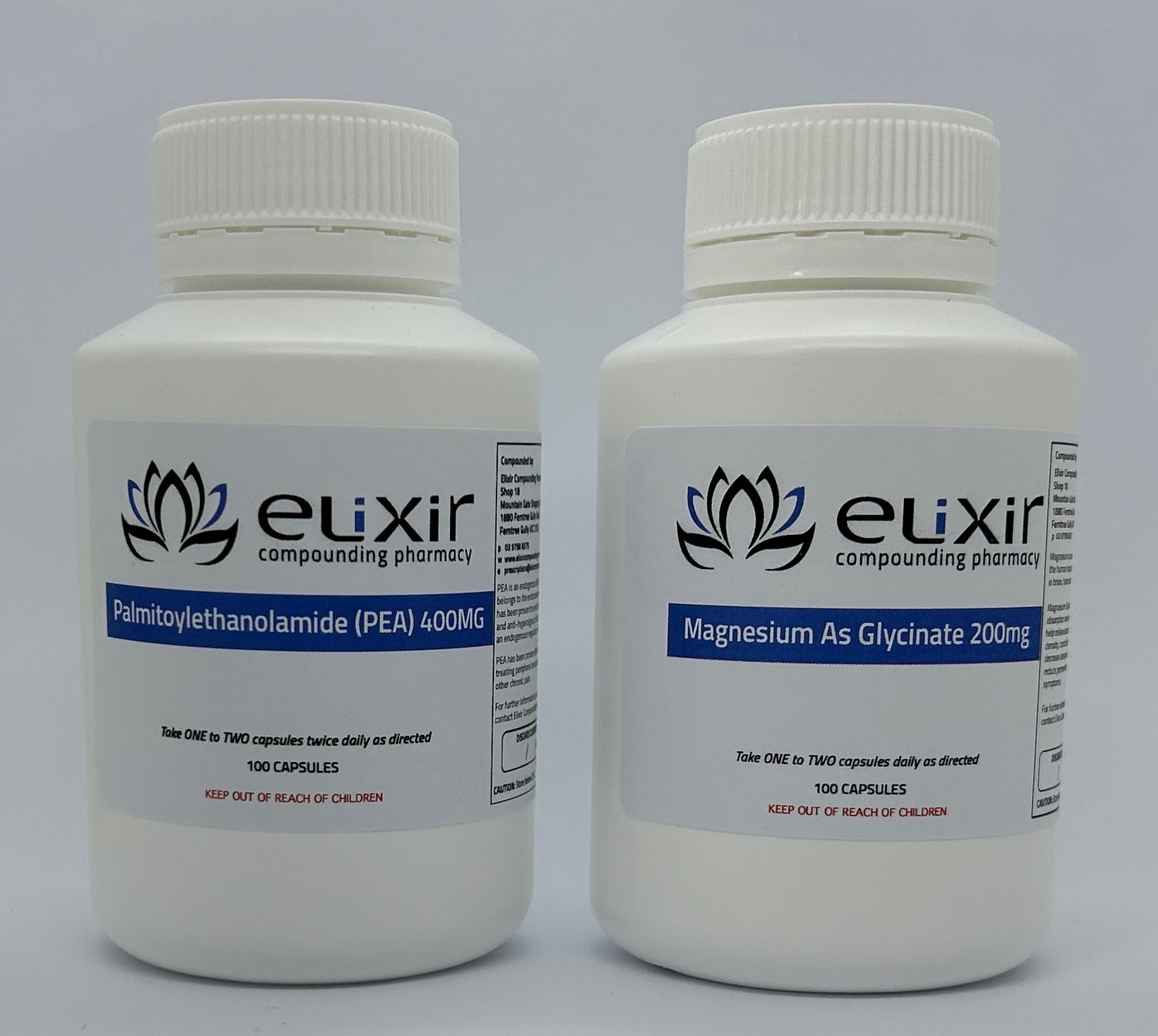 PEA 400mg &amp; Magnesium as Glycinate 200mg Bundle