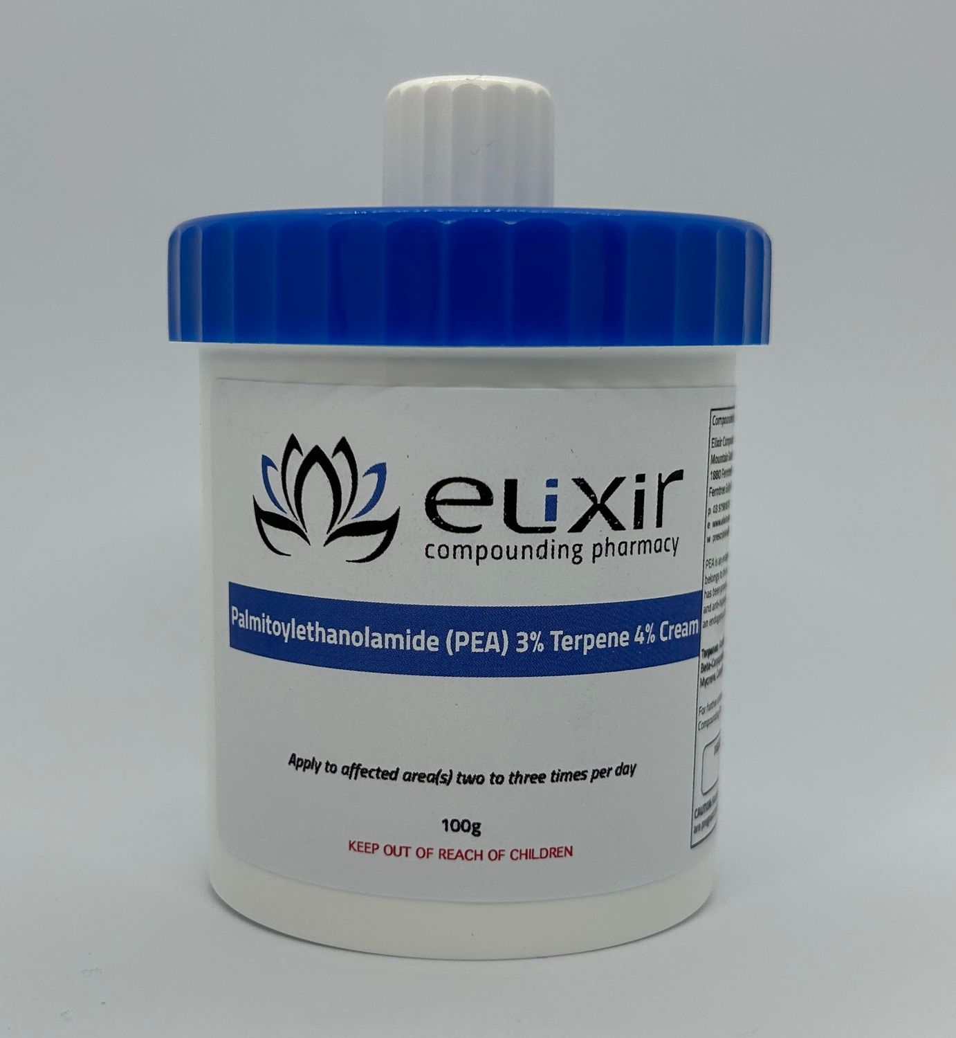 Palmitoylethanolamide (PEA) 3% &amp; Terpene 4% Cream - 100g