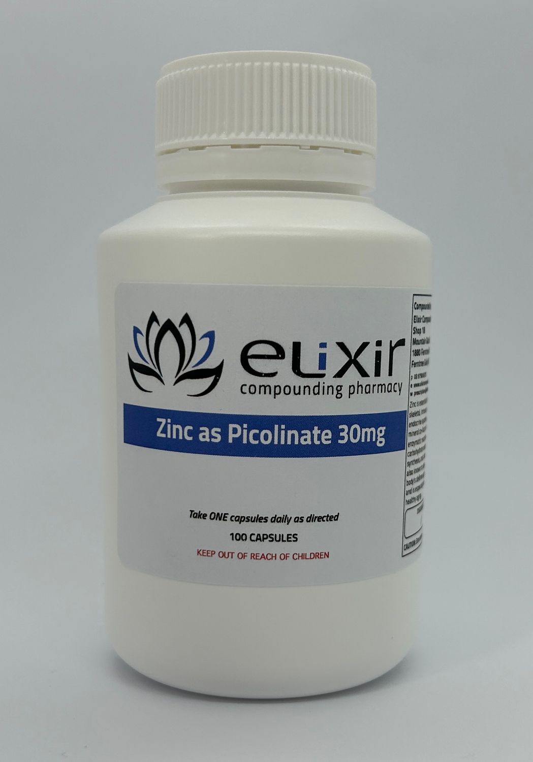 Zinc as Picolinate 30mg - 100 Capsules